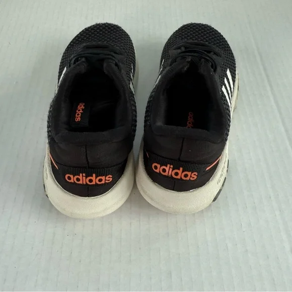 Adidas Black and White Sneakers with Breathable Mesh Size 9K - Picture 3 of 9